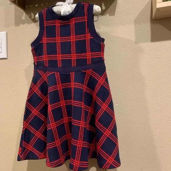 NWOT 4T janie and jack kids girls kint plaid holiday dress - Picture 2 of 8